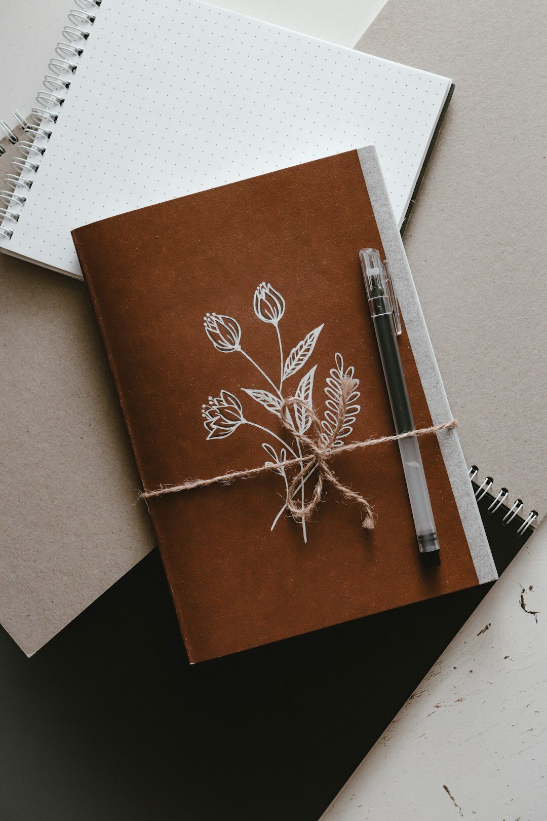 notebook with handwritten notes