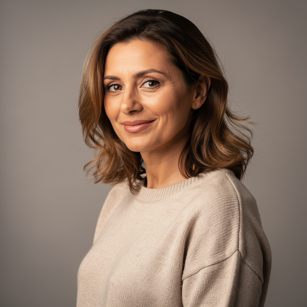 Portrait of a smiling middle-aged Croatian woman